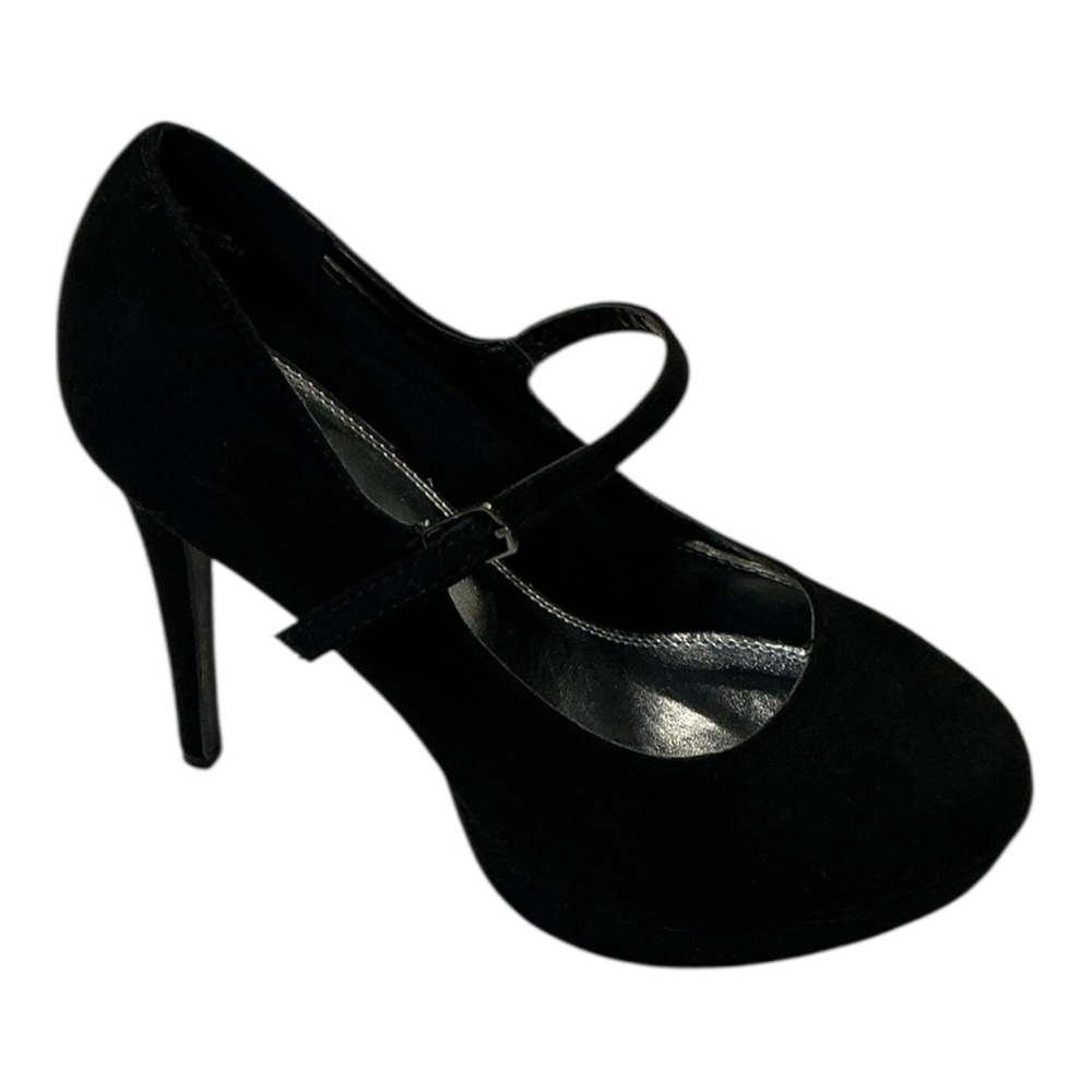 Sofia Taylor Black Suede Heels Size 10W